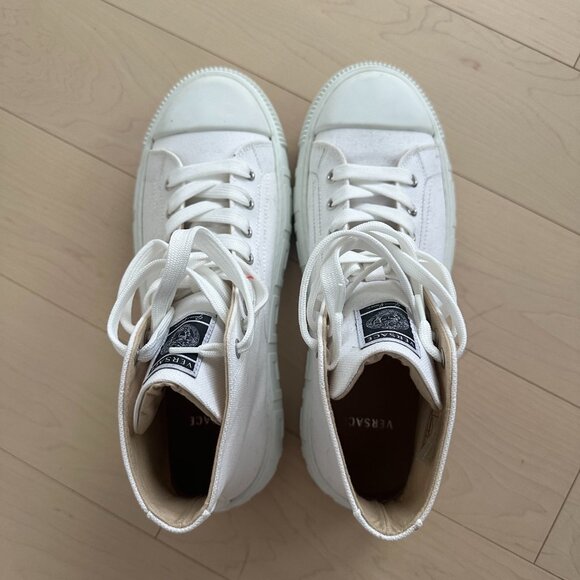 Versace White Medusa High‑Top Sneakers - Picture 2 of 7